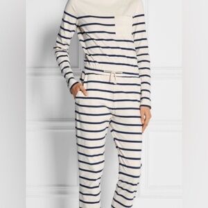 NWOT Solid And Striped Breton Striped
Cotton Jersey Jumpsuit